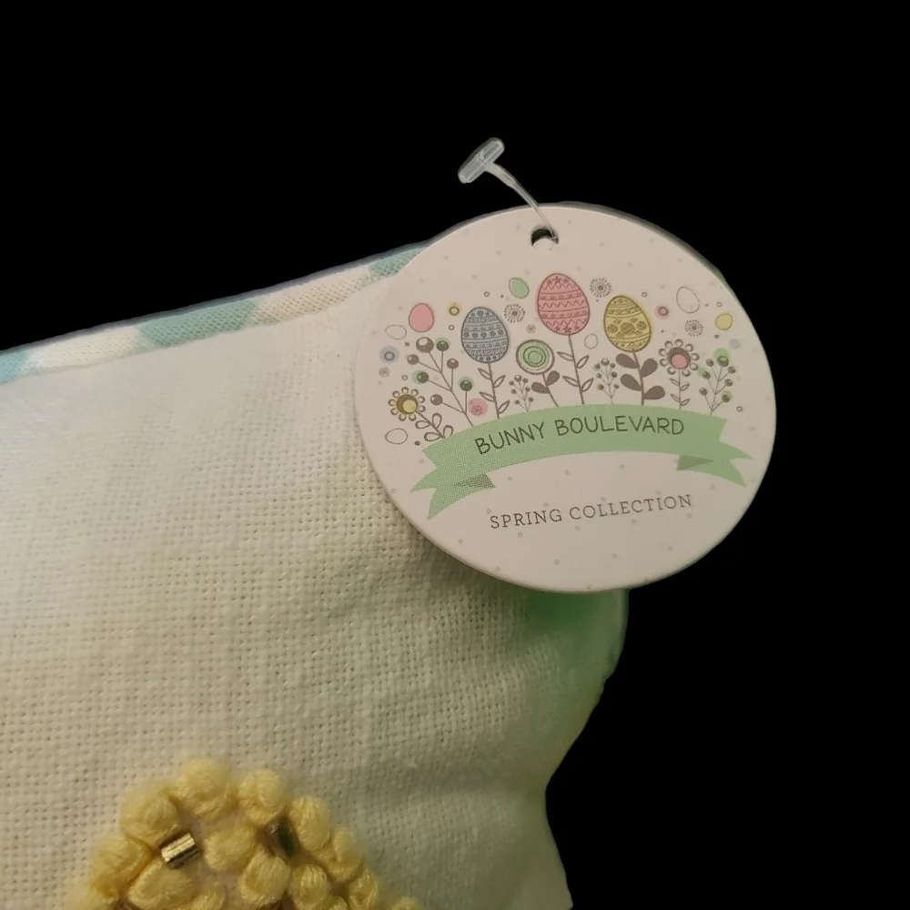 Sparkly Beaded Embroidered Easter Bunny Reversible Check 14